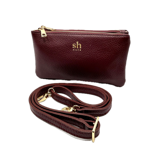 CASUAL pochette in pelle morbida con tracolla